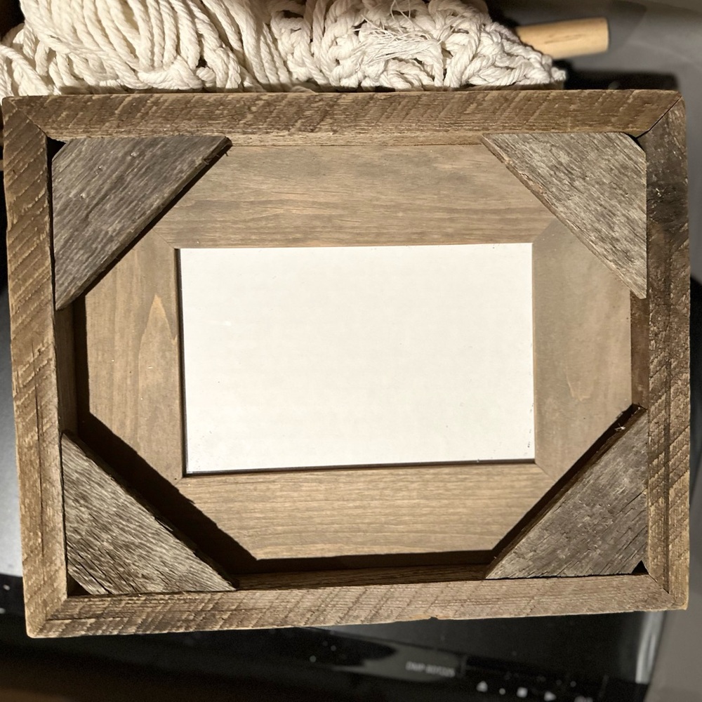 Rustic Raw Wooden Picture Frame